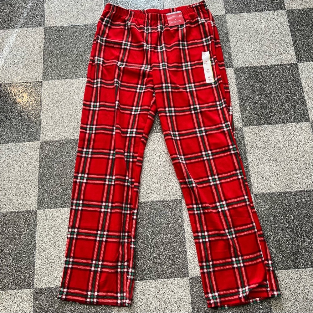 Wondershop Women's Red Plaid Lounge Pajama Pants- Size M - Picture 2 of 9